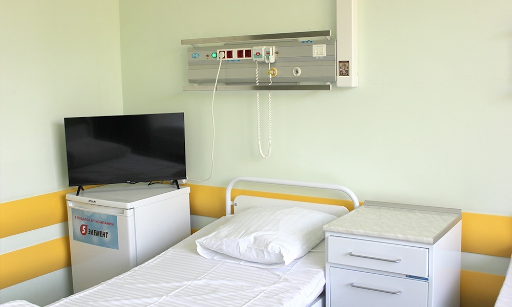 Оборудование в больничной палате для ветеранов