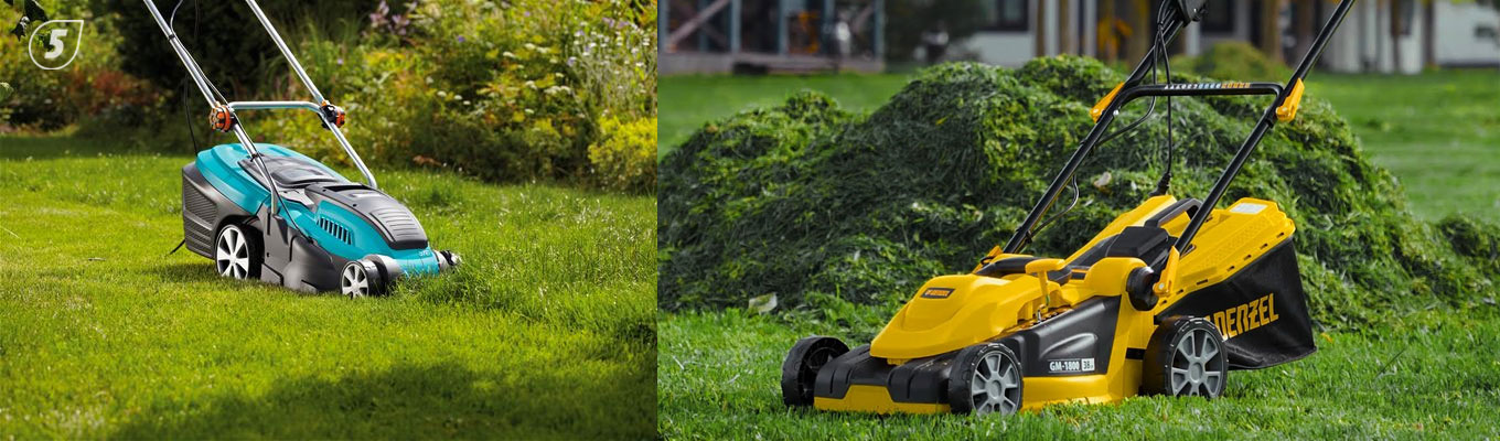 электрическая газонокосилка