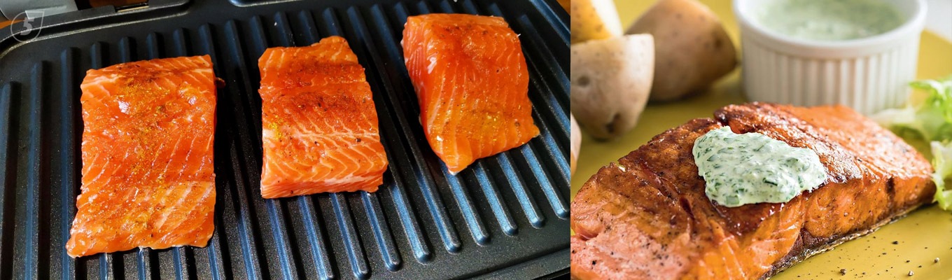 Лосось под йогуртом