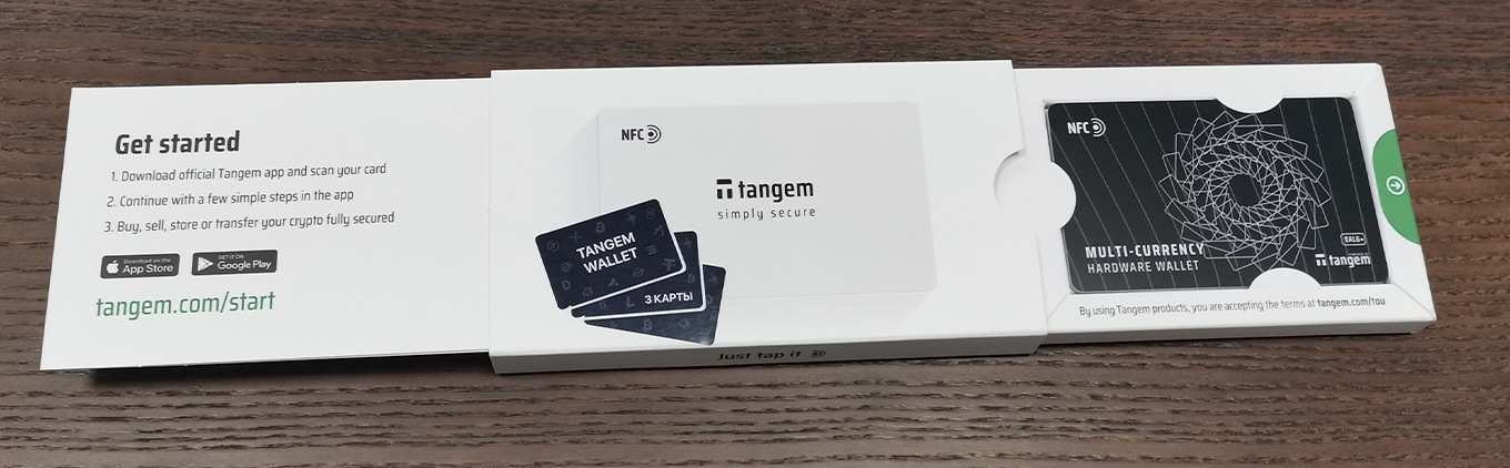 упаковка Tangem упаковка Tangem