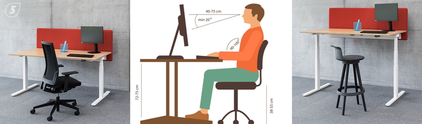 Как подобрать компьютерный стол по росту