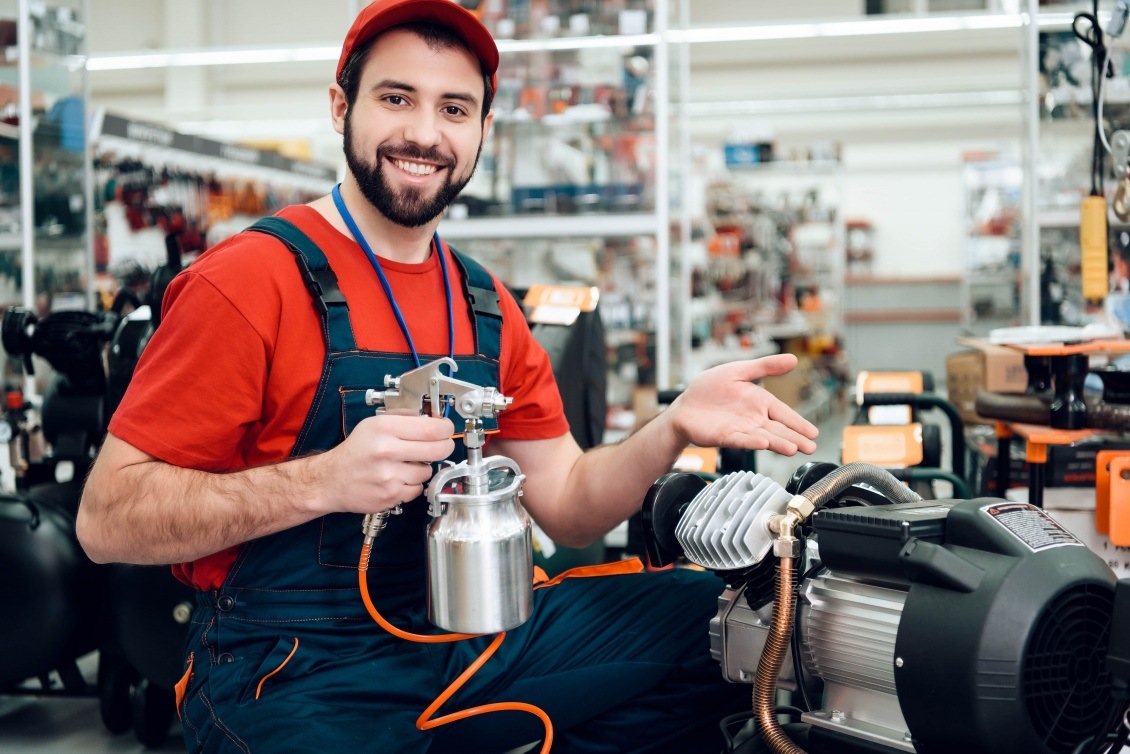 Как выбрать пневматический краскораспылитель