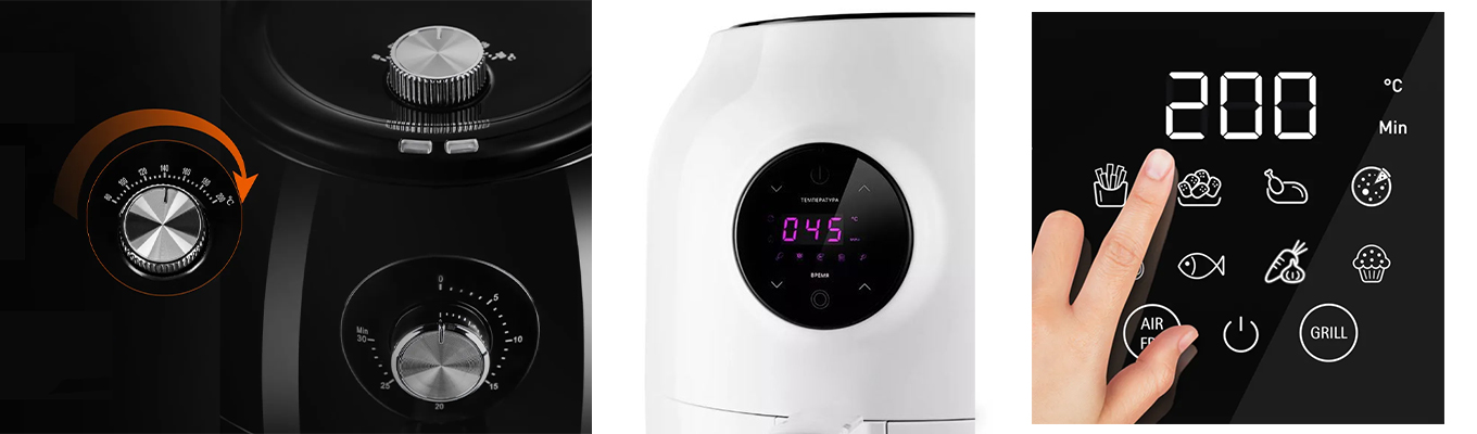 Управление аэрогрилем Управление аэрогрилем