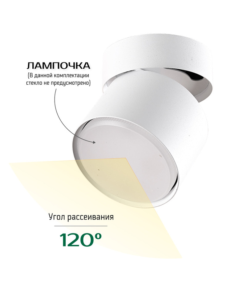 угол рассеивания 120