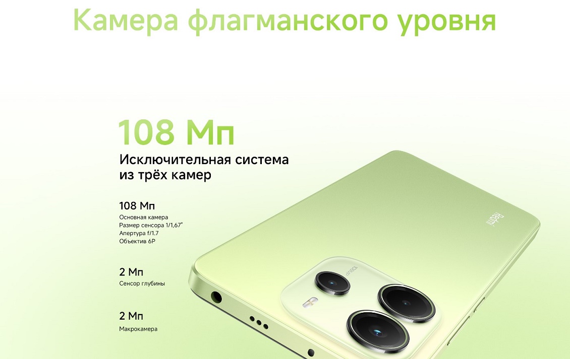 Xiaomi Redmi Note 14 Три камеры