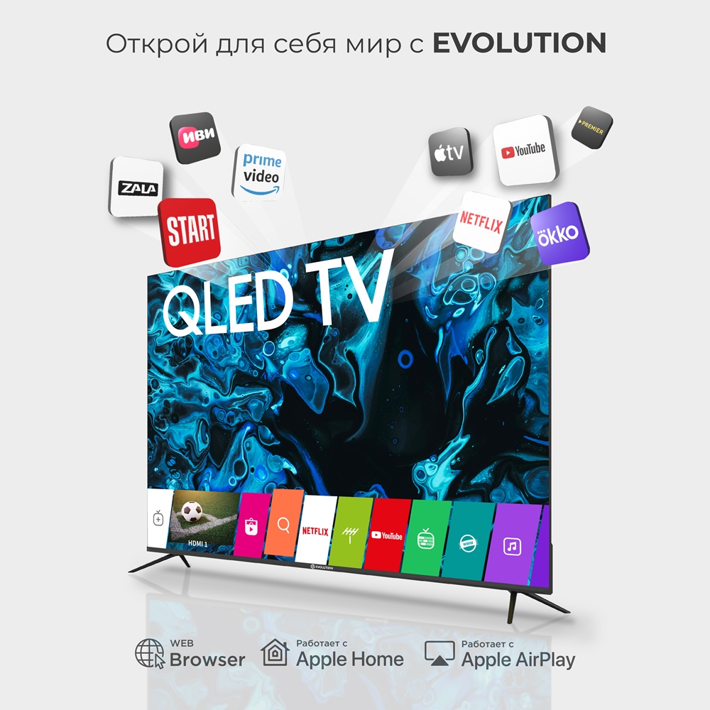 EVOLUTION WOSQ75MR1UHD QLED телевизор