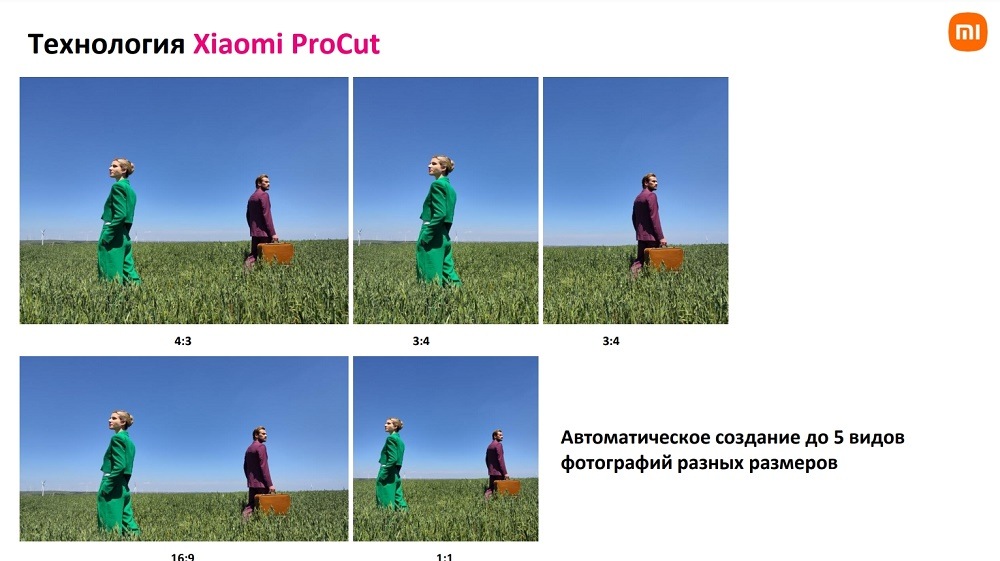 Автоматическое создание до 5 видов фотографий разных размеров