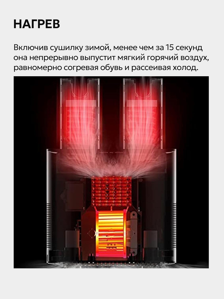 Сушилка для обуви Deerma DEM-HX10W нагрев