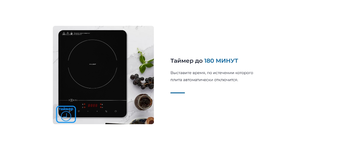 ZUGEL ZEHF280B Таймер 180 минут