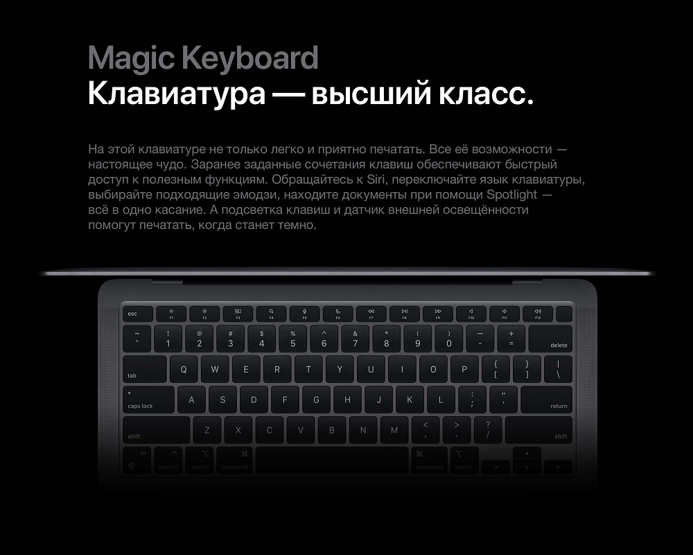 Apple MacBook Air (M1, 2020) Клавиатура Magic Keyboard