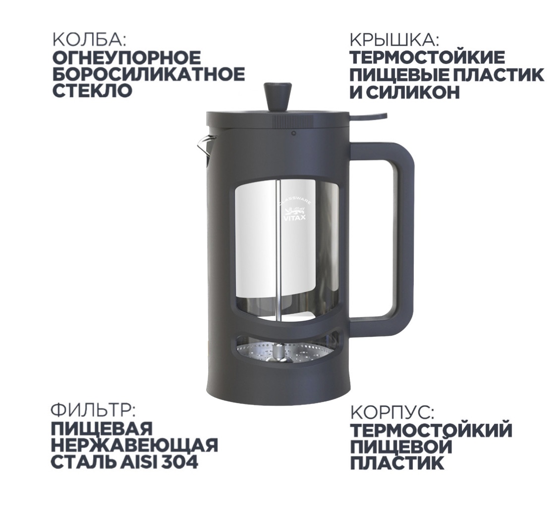Френч-пресс VITAX New Midland Колба