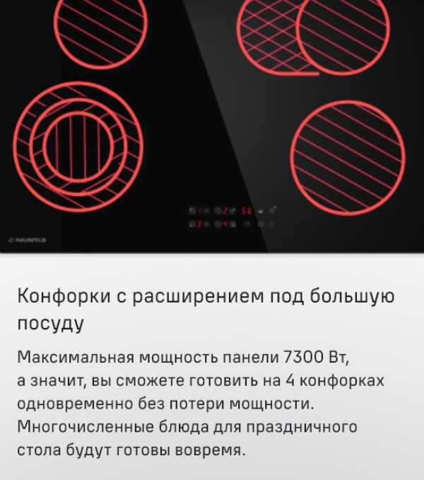 MAUNFELD CVCE774SMTBK Зона расширения