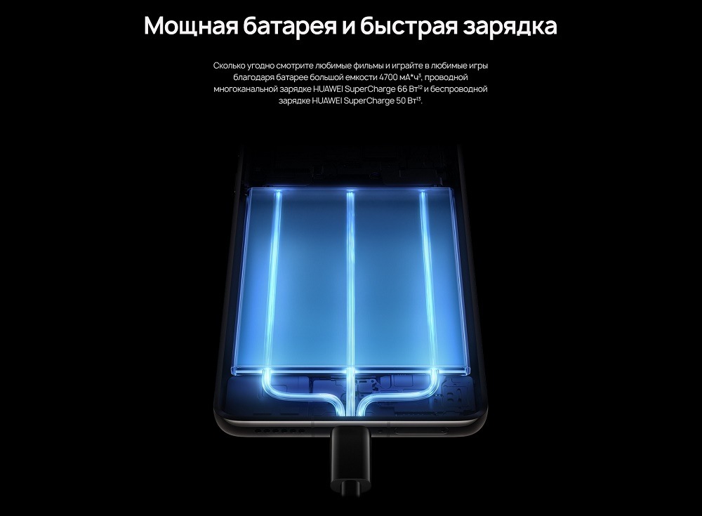 Мощная батарея и быстрая зарядка