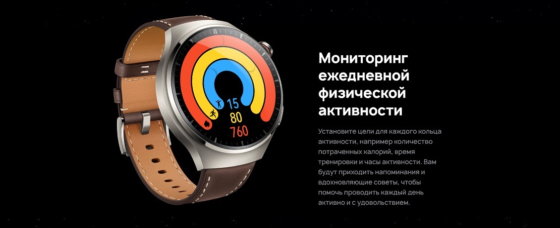 HUAWEI Watch 4 Pro Мониторинг ежедневной активности