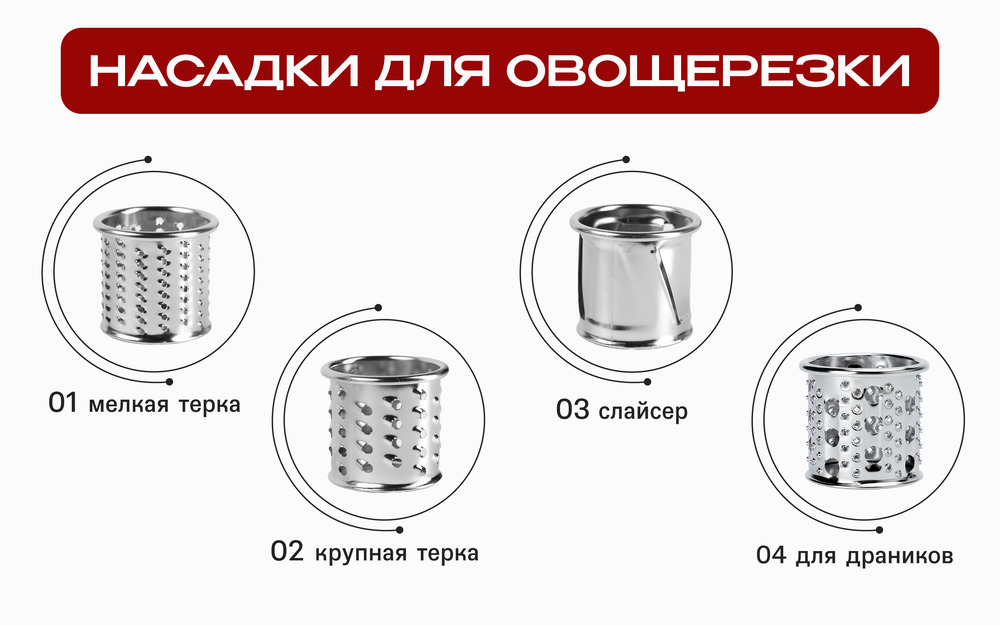 R112-900 насадки для овощерезки