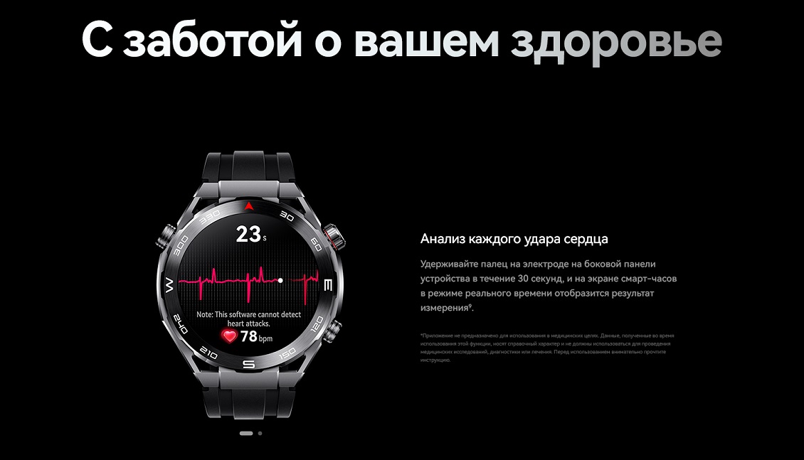 HUAWEI Watch Ultimate С заботой о вашем здоровье