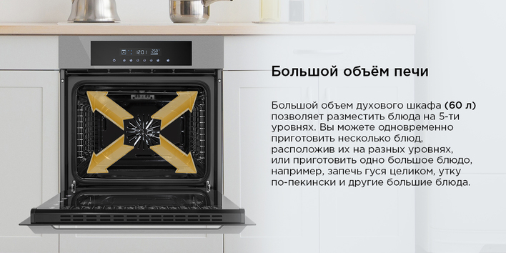 большой объем печи