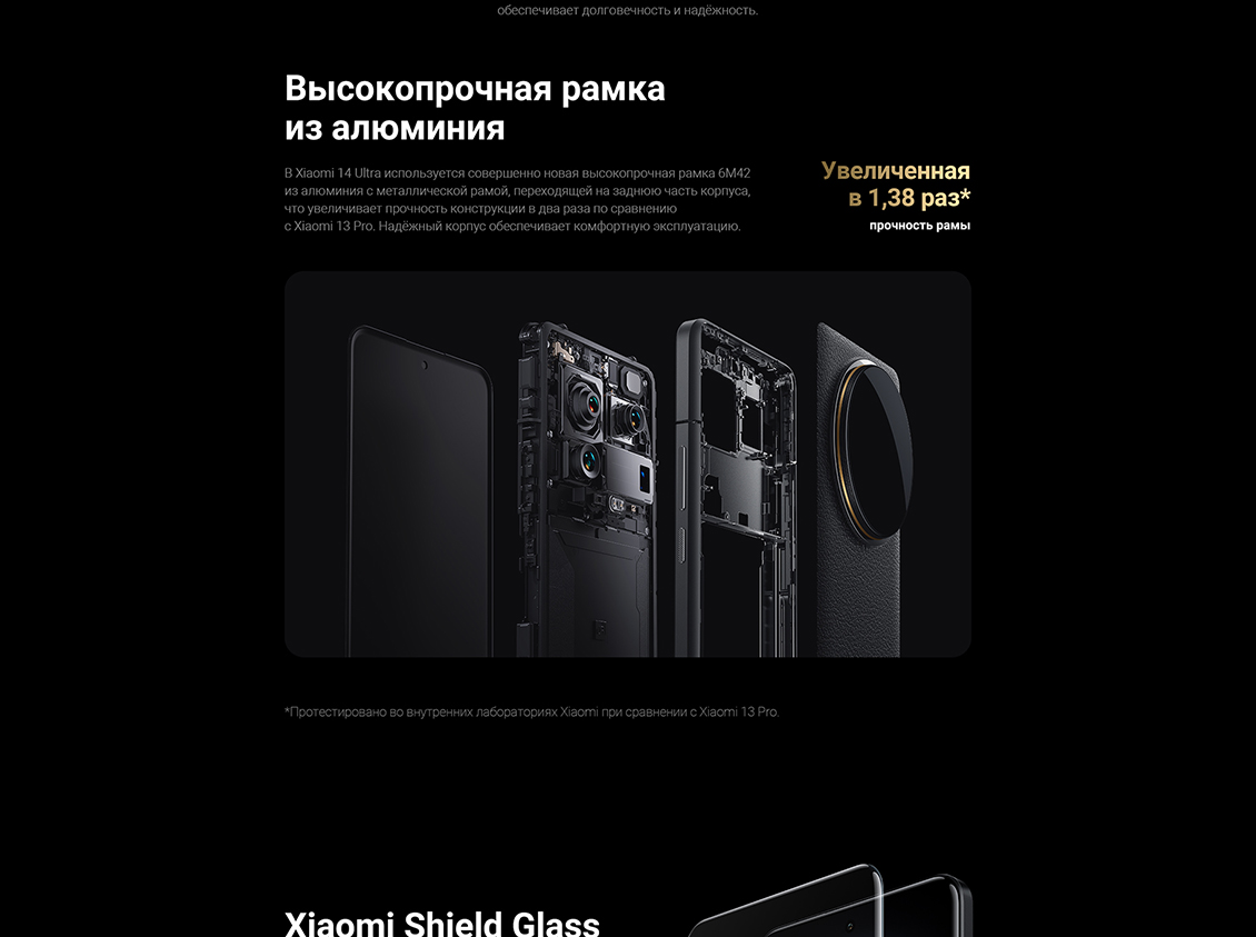 Xiaomi 14 Ultra Рамка из алюминия