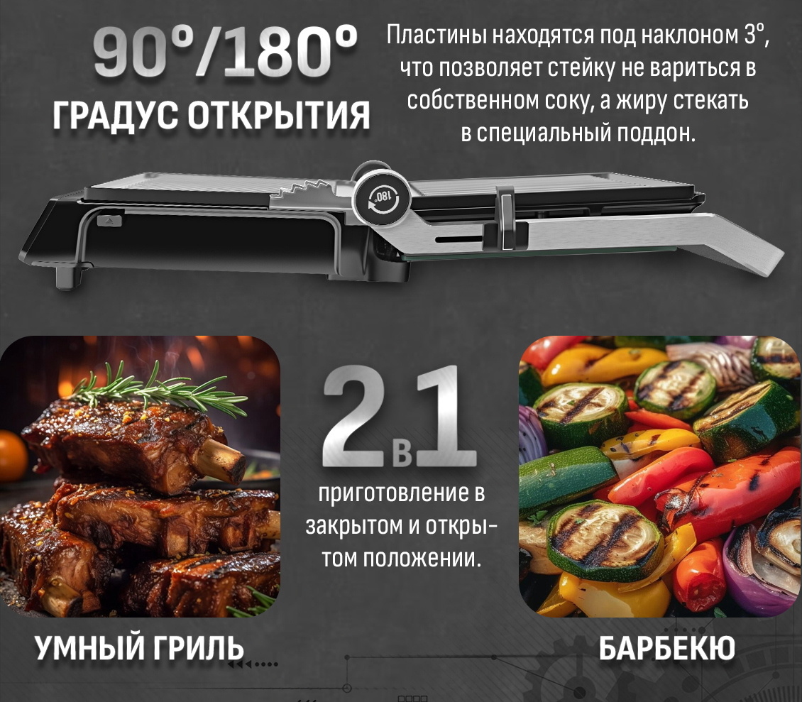 Умный гриль, барбекю