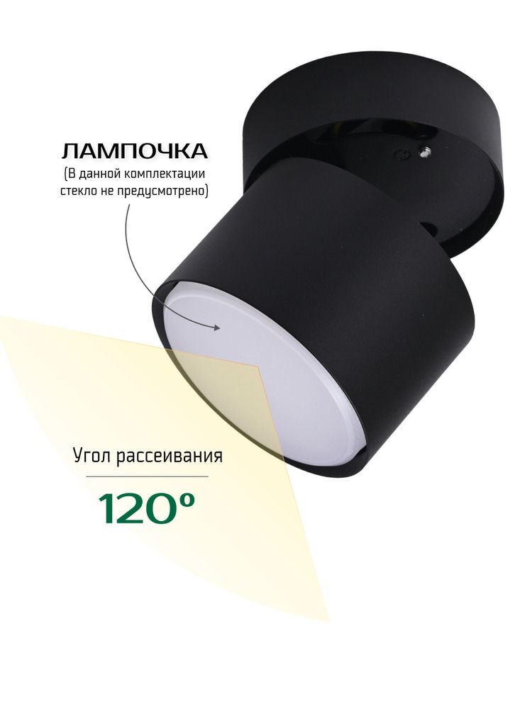 угол рассеивания 120