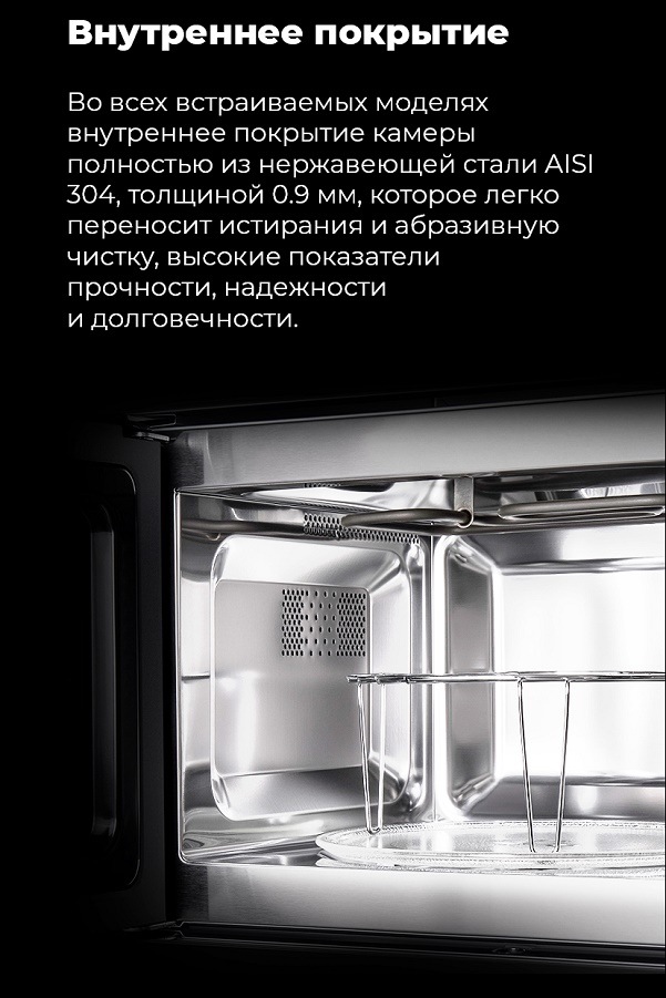 Микроволновая печь MAUNFELD MBMO.20.2PGW Внутреннее покрытие