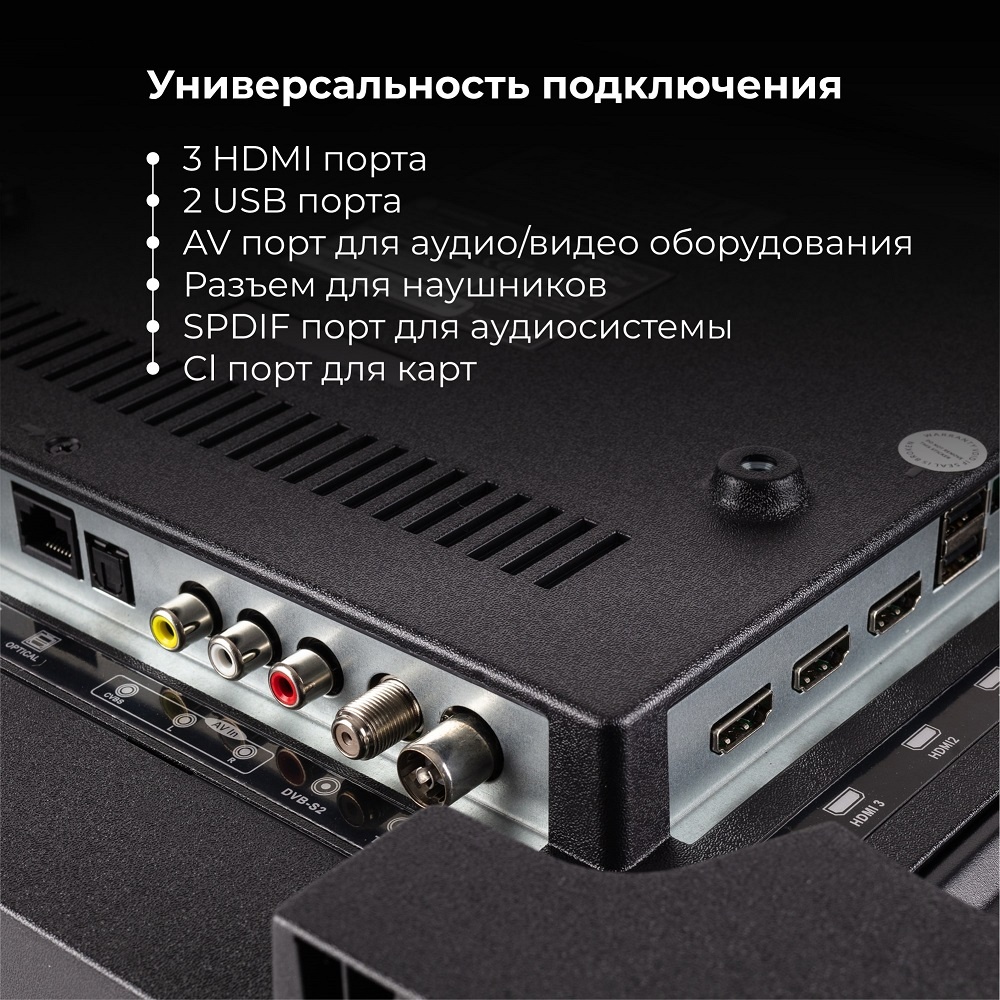 EVOLUTION A13OS321HD Универсальность подключения