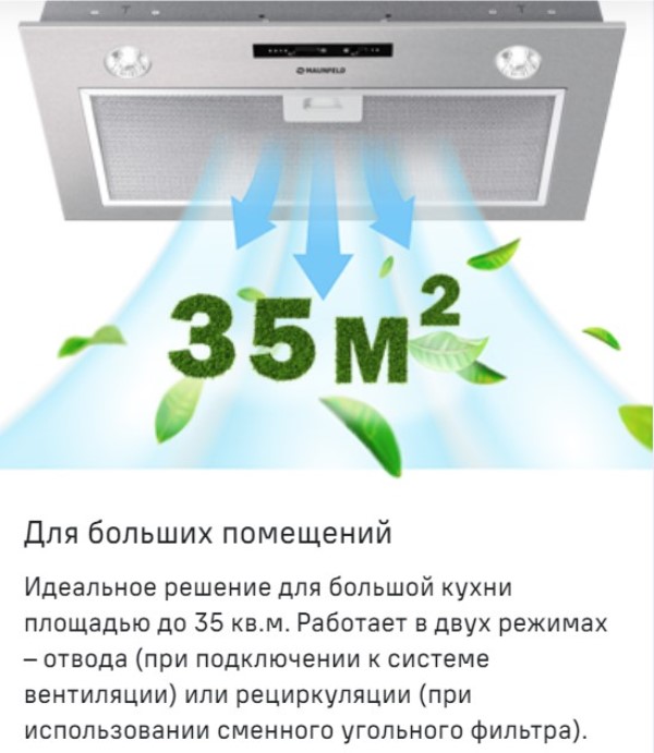 MAUNFELD Crosby Light (C) 60 Для кухни до 35 м2