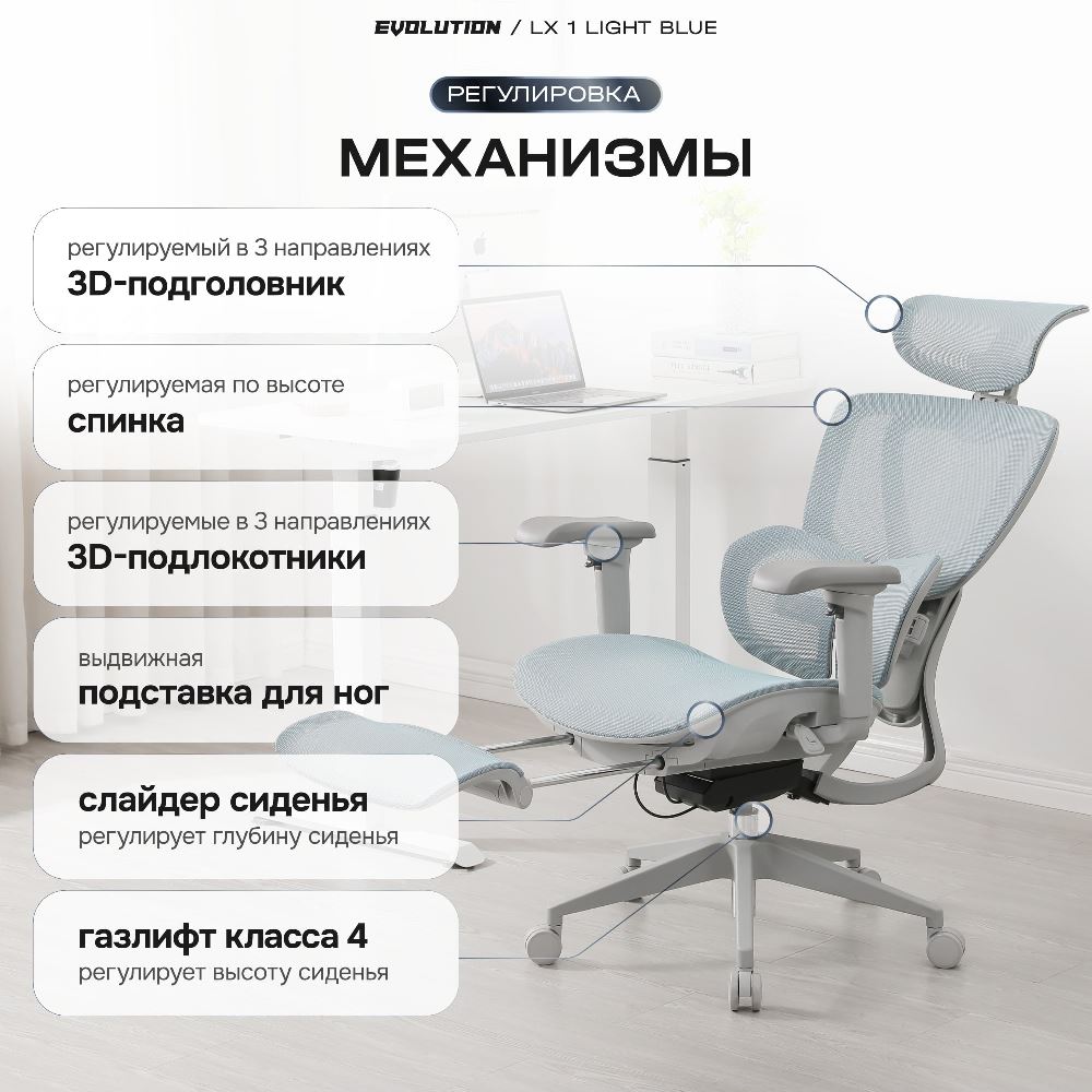EVOLUTION LX 1 Light blue газлифт класс 4