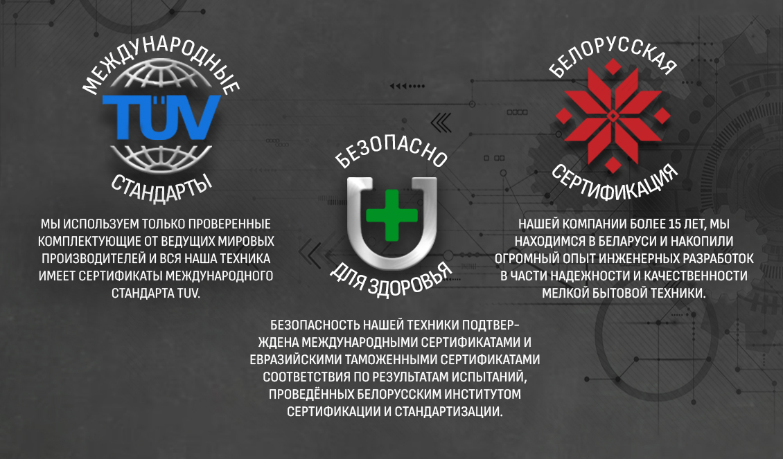 ARESA AR-3124 Международные стандарты