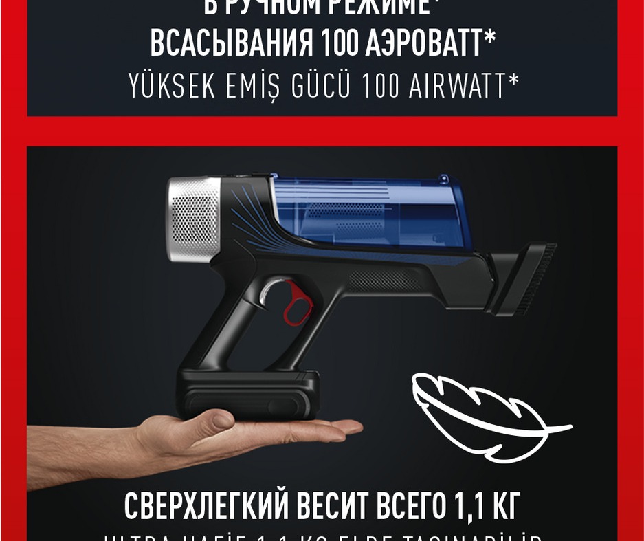 Пылесос Tefal X-Force Flex 9.60 Aqua TY20C4WO всасывание 100 аэроватт