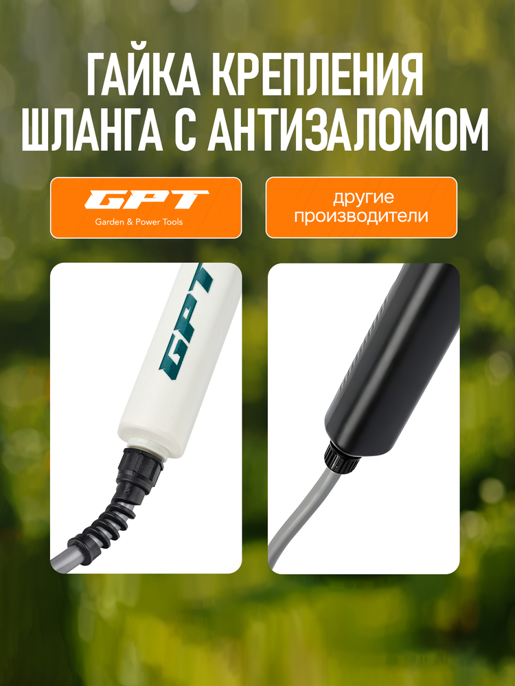 Опрыскиватель GPT Storm Gun WB-SG3 (белый) гайка крепления шланга с антизаломом
