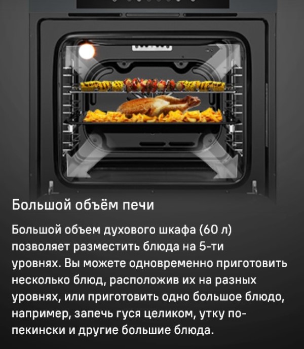 MAUNFELD AEOD6063G2 Объем 60 л