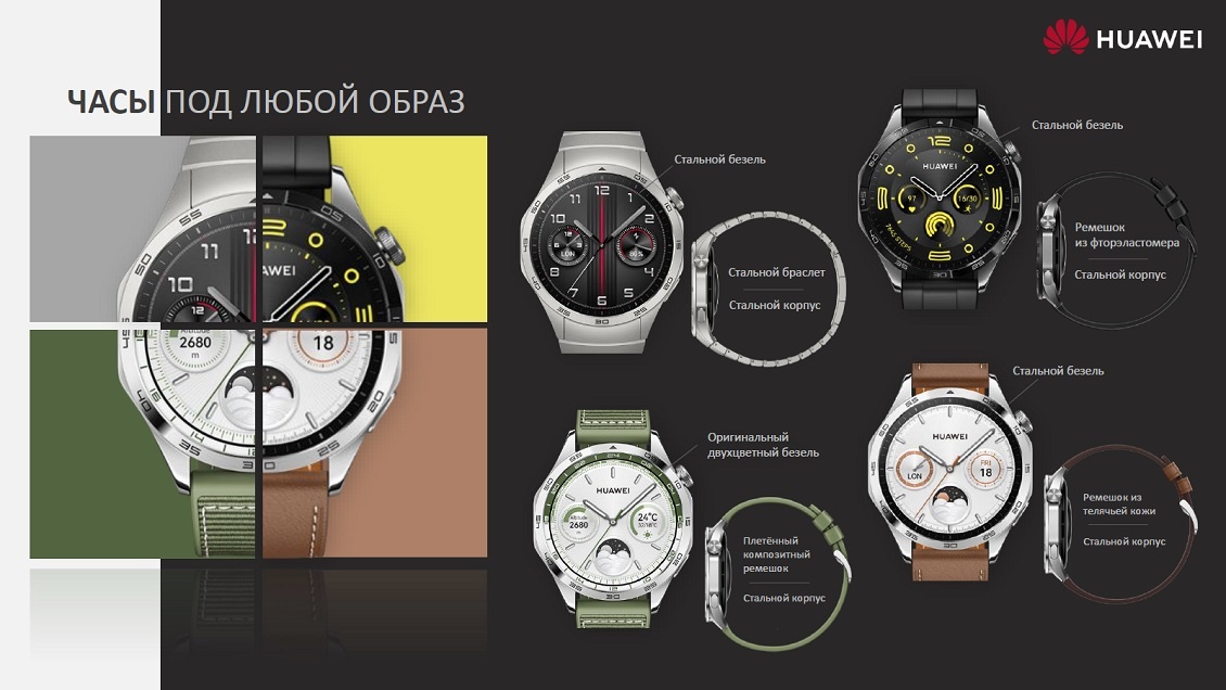 HUAWEI Watch GT 4 Часы под любой образ 46 мм