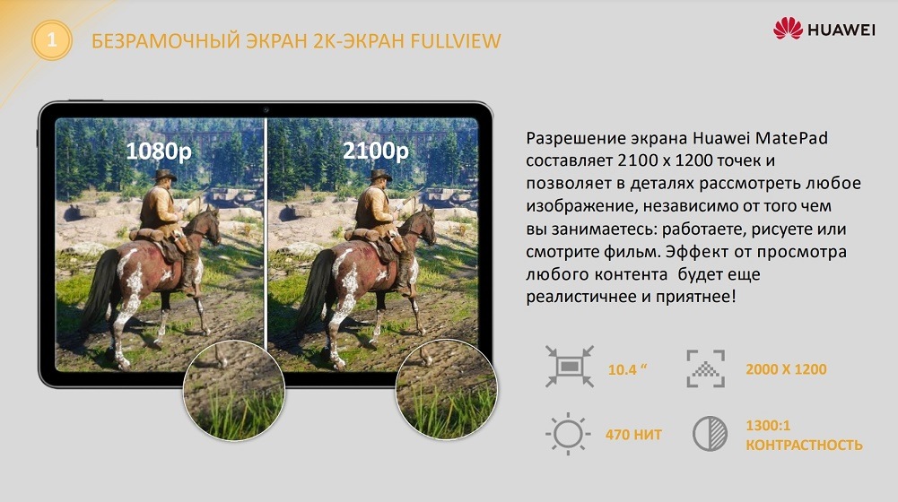 HUAWEI MatePad Безрамочный экран