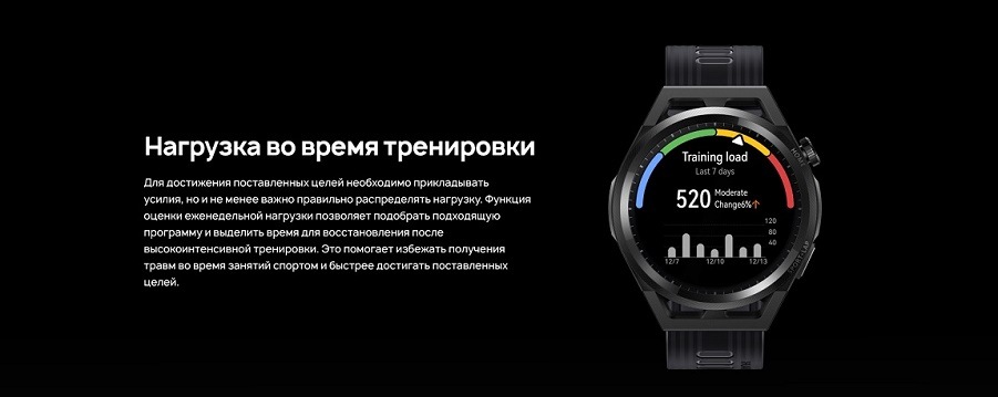 HUAWEI WATCH GT Runner Нагрузка во время тренировки
