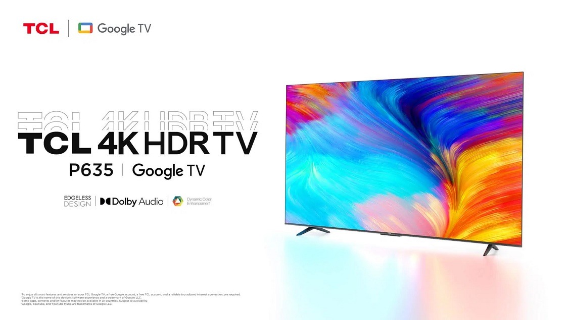 TCL P635 4K разрешение, HDR, Google TV