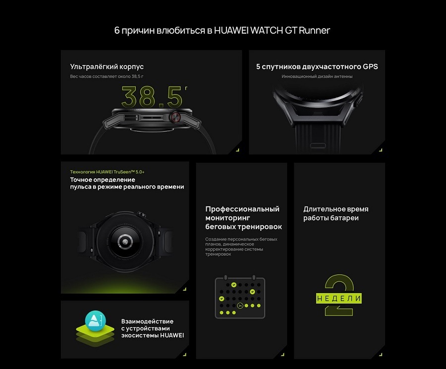 HUAWEI WATCH GT Runner 6 причин влюбиться в HUAWEI WATCH GT Runner