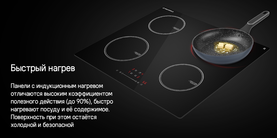 MAUNFELD CVI594STBK Быстрый нагрев