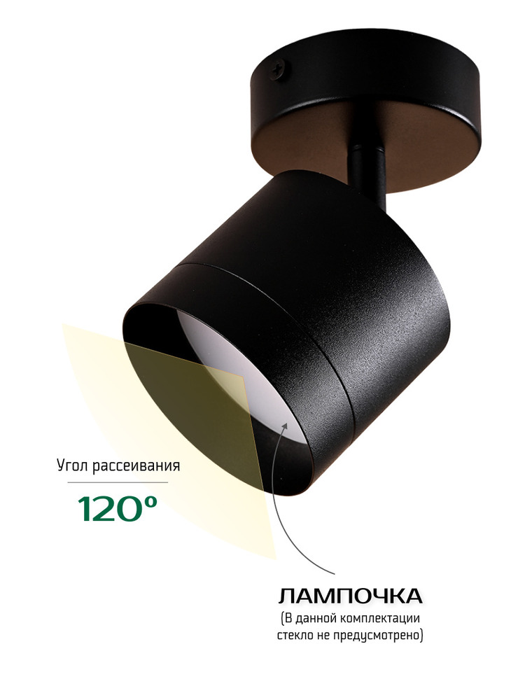 угол рассеивания 120