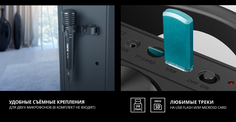 Воспроизведение с USB и карты памяти