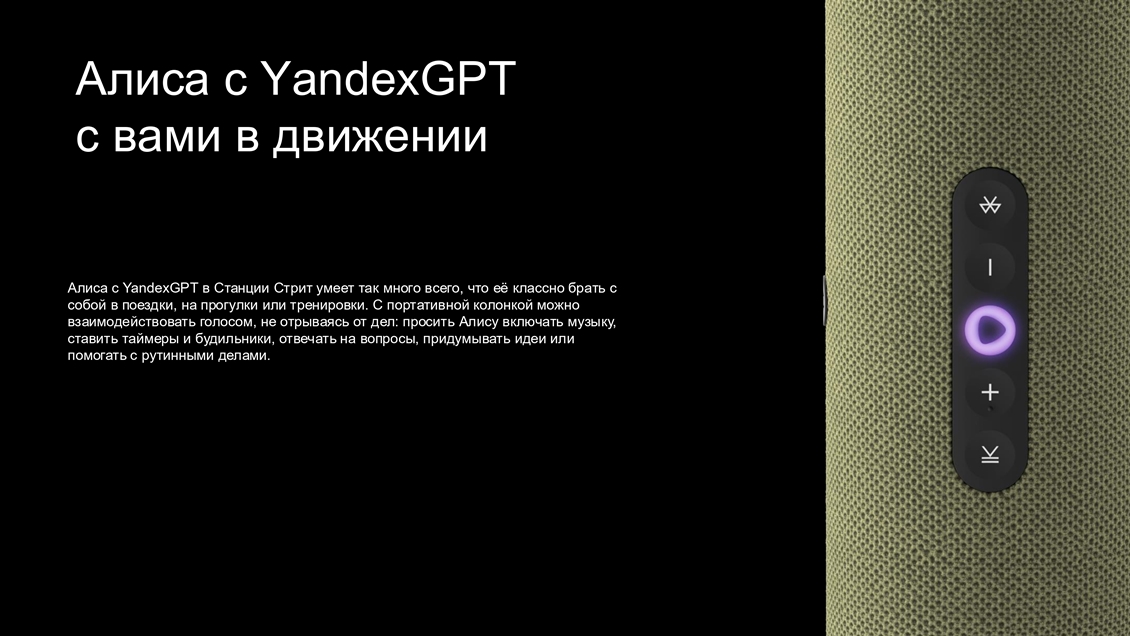 Яндекс.Станция Стрит YNDX-00030 С вами в движении