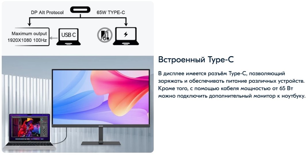 ELSA EA251Q Встроенный Type-C