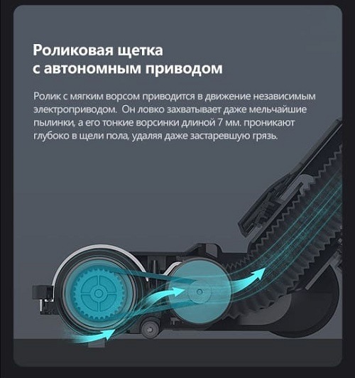 Роликовая щетка с автономным приводом