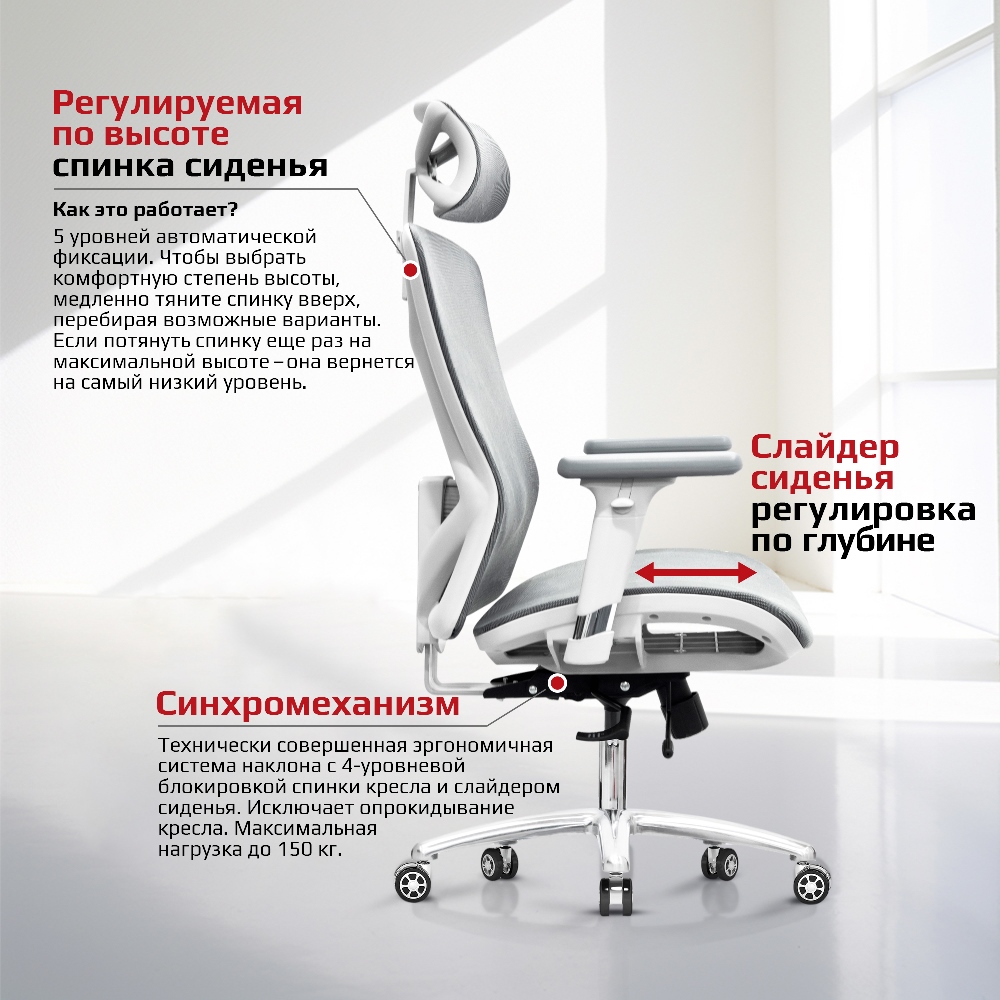 EVOLUTION EXO F1 Mesh Black Регулировка и механизм