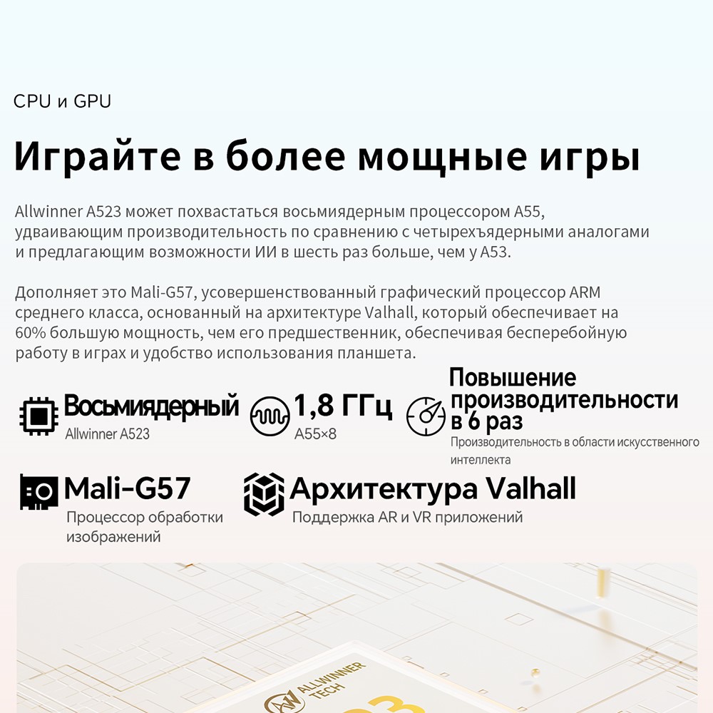 Teclast P30T Восьмиядерный процессор