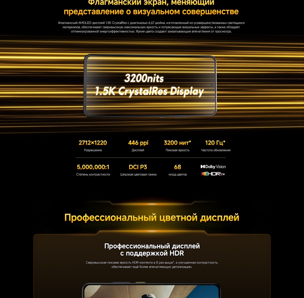 POCO X7 Pro Флагманский экран