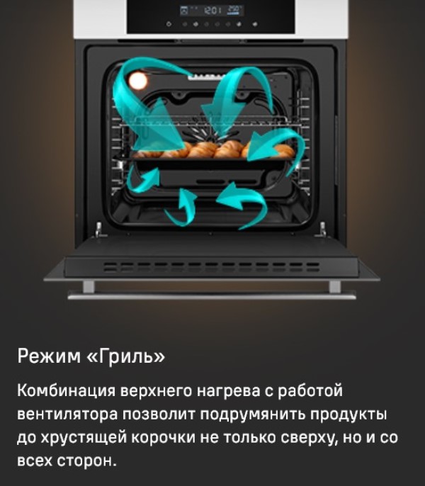 MAUNFELD AEOD6063G2 Режим гриль