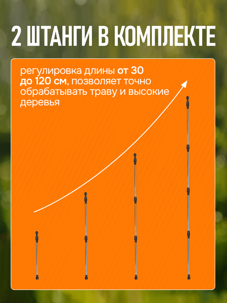 Аккумуляторный опрыскиватель GPT STORM GUN 3 2 штанги