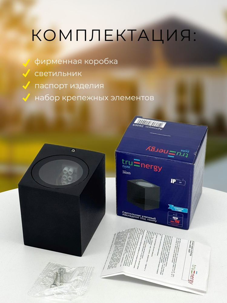 Фасадный светильник TruEnergy 26005 комплектация