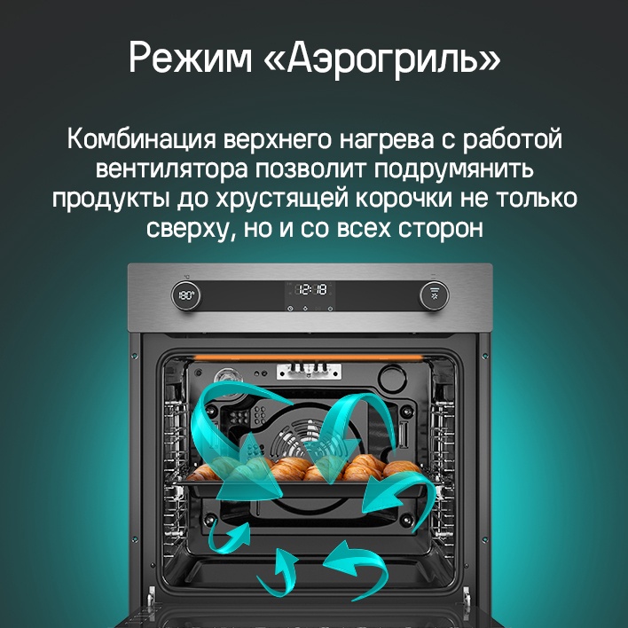 MAUNFELD EOEM7614B Режим " Аэрогриль"